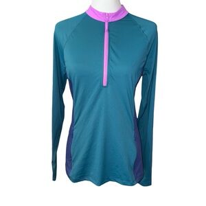 Title Nine Top Women’s Medium 1/4 Zip Sunbuster Long Sleeve Pullover Shirt